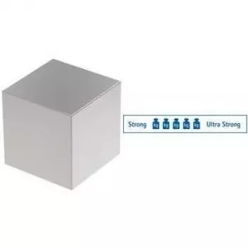 MAUL íman cúbico de neodímio, 15 x 15 x 15 mm, niquelado, força de aderência 14 kg, 1 unid. (6169396)