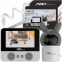 Intercomunicador de vídeo para bebé sem fios MBG Line Care C5, câmara rotativa, LCD 4,3