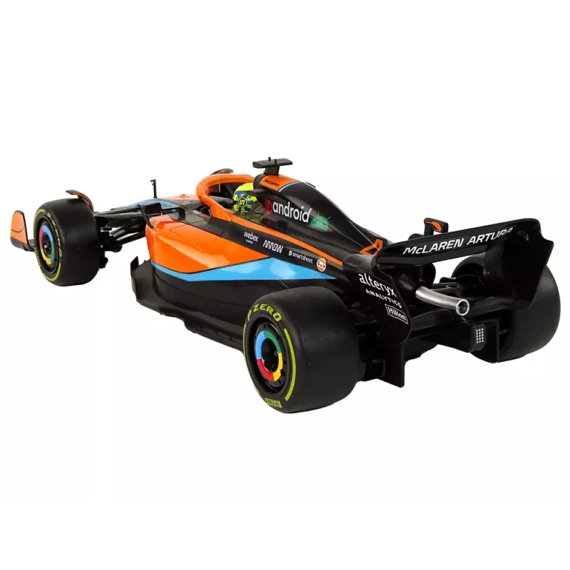 McLaren F1 Carro de corrida RC com controlo remoto Rastar laranja 1:12