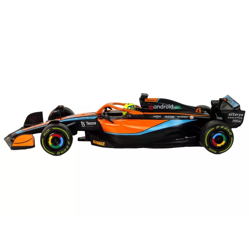 McLaren F1 Carro de corrida RC com controlo remoto Rastar laranja 1:12