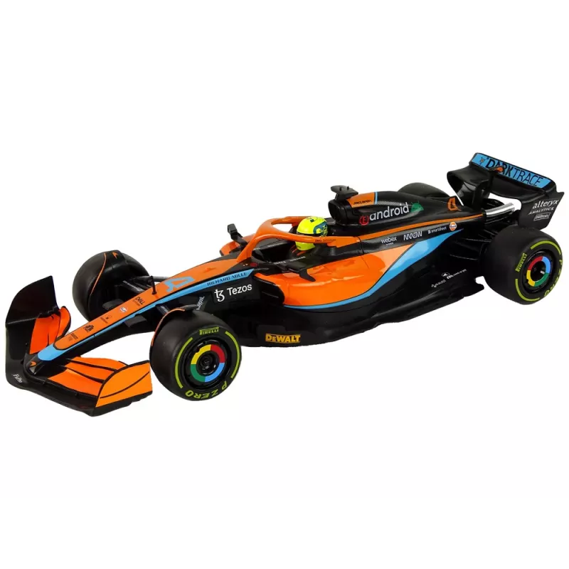 McLaren F1 Carro de corrida RC com controlo remoto Rastar laranja 1:12