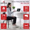 Secretária em L Dobrável MCN Maclean MC-126 L/W, Branca, móvel, 100x73 cm, capacidade 50 kg