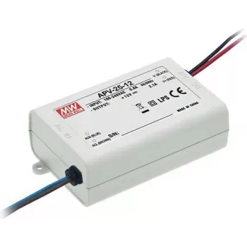 MEAN WELL APV-25-24 Driver LED de tensão constante 24V 25W IP42 branco