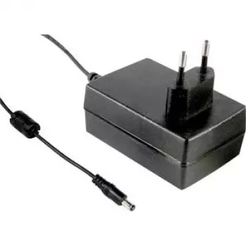 MEAN WELL GST25E07-P1J Fonte de alimentação de secretária AC/DC 25W 7V 3,57A, preto