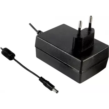 MEAN WELL GST36E24-P1J Fonte de alimentação AC/DC 36W 24V DC 1,5A com ficha 2,1x5,5mm