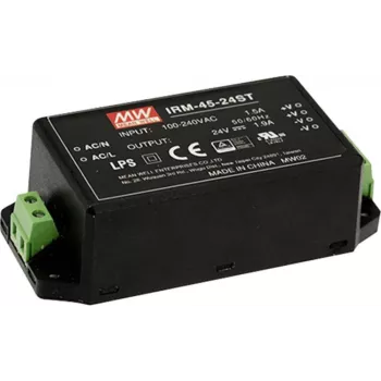 MEAN WELL IRM-45-12ST Fonte de alimentação AC/DC encapsulada 45 W 12 VDC para montagem em PCB
