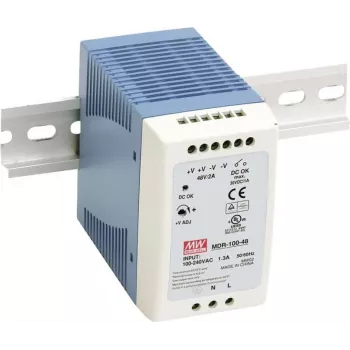 MEAN WELL MDR-100-12 Fonte de alimentação para calha DIN 100W 12V 7,5A