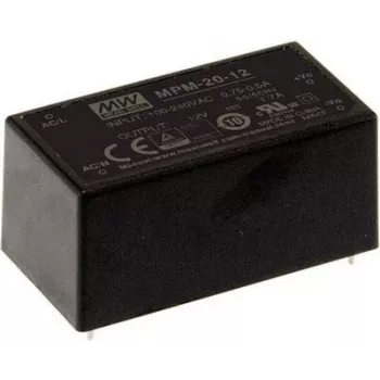 MEAN WELL MPM-20-5 Módulo de fonte de alimentação AC/DC médico encapsulado 20W 5V 4A