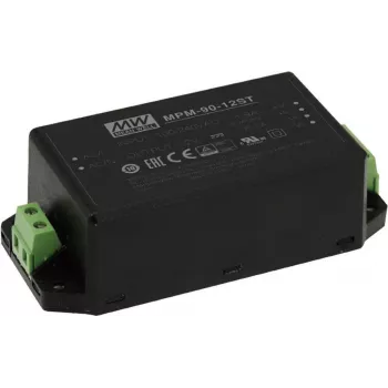 MEAN WELL MPM-90-24ST 90W 24V fonte de alimentação AC/DC médica fechada