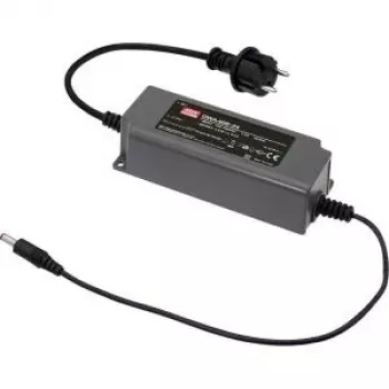 Fonte de alimentação encapsulada MEAN WELL OWA-60E-12 60W 12V 5A IP67 com ficha AC e cabo DC