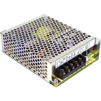 MEAN WELL RD-65A Fonte de Alimentação AC/DC 65W de Saída Dupla - 5V/8A + 12V/2,5A, Entrada 88-264VAC, Arrefecimento Passivo, Prateado