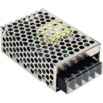 MEAN WELL RS-25-12 25,2W 12V 2,1A fonte de alimentação comutada fechada, entrada 85-264VAC, caixa metálica