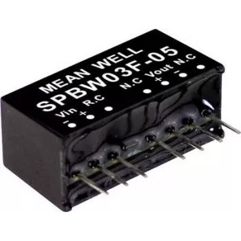 MEAN WELL SPBW03G-05 Módulo conversor DC-DC 3W 5V 600mA entrada 9-18V DIP24