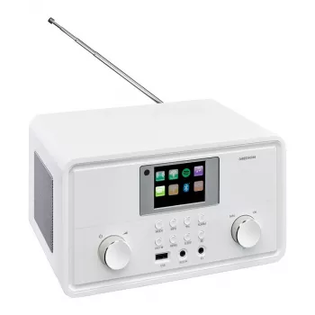 Rádio de internet MEDION MD 88069 com DAB+, FM, Bluetooth e WLAN, branco
