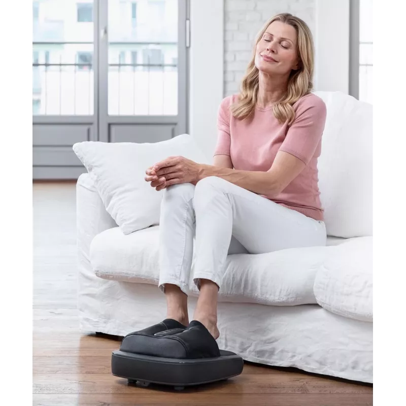 Massajador de pés Shiatsu Medisana FM 900 com calor, preto/cinzento