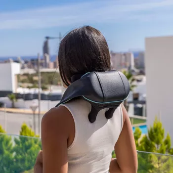 Medivon Volt Colar de Massagem - Aparelho de Massagem Shiatsu para Pescoço e Ombros com Calor, 8 Nós, 3 Intensidades