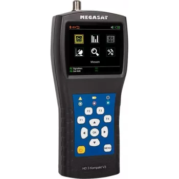 Medidor de satélite Megasat Satmeter HD 3 Compact V3 - medidor digital de satélite com analisador de espetro 2600021