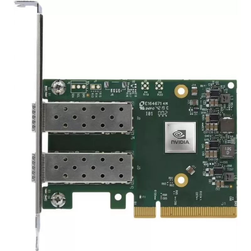 Mellanox NVIDIA ConnectX-6 Lx EN Adaptador de rede - Crypto Disabled com Secure Boot - PCIe 4.0 x8 - 2x SFP28 25GbE
