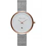 MELLER Senhora W5RB-2SILVER Astar Baki Relógio de Quartzo Analógico 33mm Prateado Aço Inoxidável Mesh