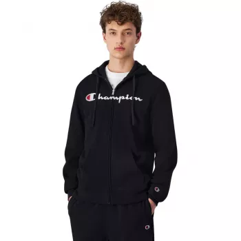 Hoodie com fecho completo Champion para homem preto 220255 KK001 L