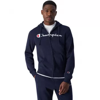Hoodie com fecho completo Champion para homem azul-marinho 220255 BS501 L