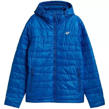 Casaco com capuz leve de homem azul-cobalto H4Z21 KUMP005 36S
