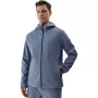 Casaco softshell homem 4F M283 Denim - impermeável e corta-vento com capuz, tamanho L