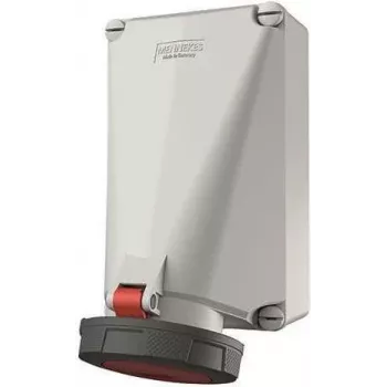 MENNEKES 143 tomada de parede CEE 125A 5 polos 400V 6h IP67 vermelho