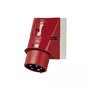 MENNEKES 354 Tomada de aparelho de parede, 32 A, 5 polos, 400 V, 6h, IP44