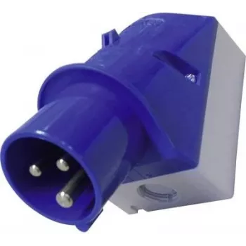 MENNEKES CEE-CARA Ficha macho de parede 16 A 3 polos 230 V 6h IP44 Azul