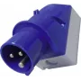 MENNEKES CEE-CARA Ficha macho de parede 16 A 3 polos 230 V 6h IP44 Azul
