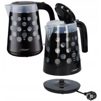 MEO Chaleira elétrica 1,7 l 2200 W MR-045-BLACK MAESTRO