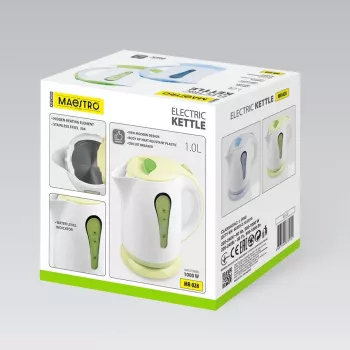 MEO Chaleira elétrica 1L 1000W MR-028-GREEN MAESTRO