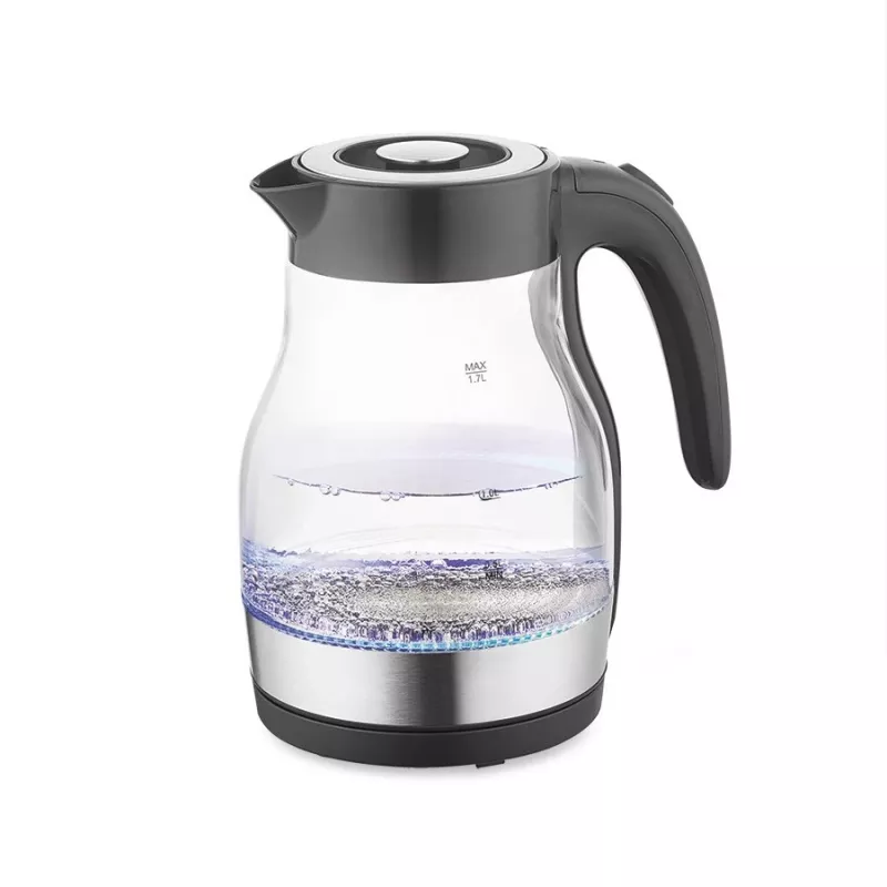 MEO Chaleira elétrica em vidro 2200W 1,7L preto MR-061-BLACK MAESTRO