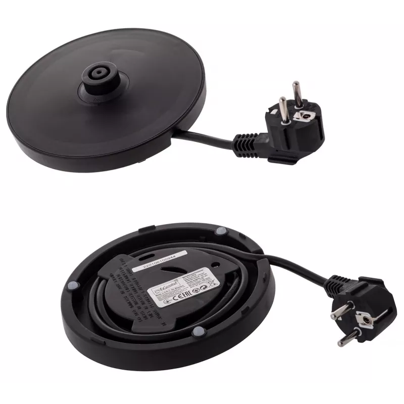 MEO Chaleira elétrica em vidro 2200W 1,7L preto MR-061-BLACK MAESTRO