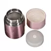 MEO MAESTRO MR-1636-60 600 ml Marmita em aço inoxidável com isolamento a vácuo de parede dupla com 2 recipientes e colher dobrável