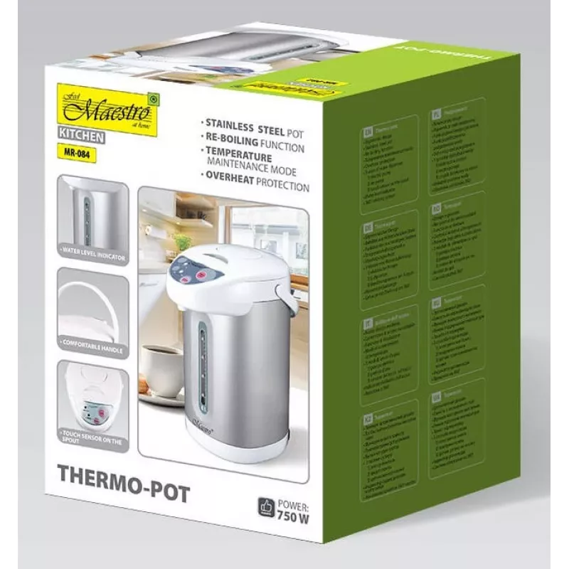 Maestro MR-084 fervedor de água quente 4,5 L, 750 W