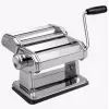 Máquina de massa manual MEO MR-1679 MAESTRO - aço cromado, 9 regulações de espessura, 3 tipos de massa, fixação de mesa