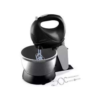 Batedeira MEO MR-550 MAESTRO com taça rotativa 600W, taça de aço inoxidável 4,2L, 6 velocidades + pulsar, branco/cinzento