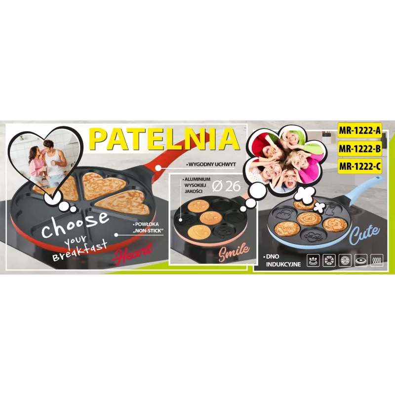 Maestro Smile frigideira para crepes 26 cm, MR-1222-B