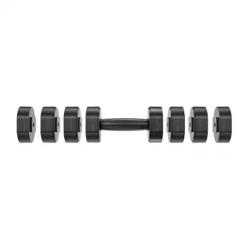 Halteres ajustáveis MERACH MR-2444 (conjunto de 2) - 2,5-24 kg, 15 níveis, botão rotativo, preto/vermelho