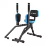 MERACH MR-2519BL1 máquina de abdução de quadril com resistência hidráulica, design dobrável, 12 níveis, preto