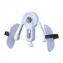 MERACH MR-2522 aparelho de treino de pernas (branco e azul) – exercitador de coxas ajustável com resistência de mola e contador LCD