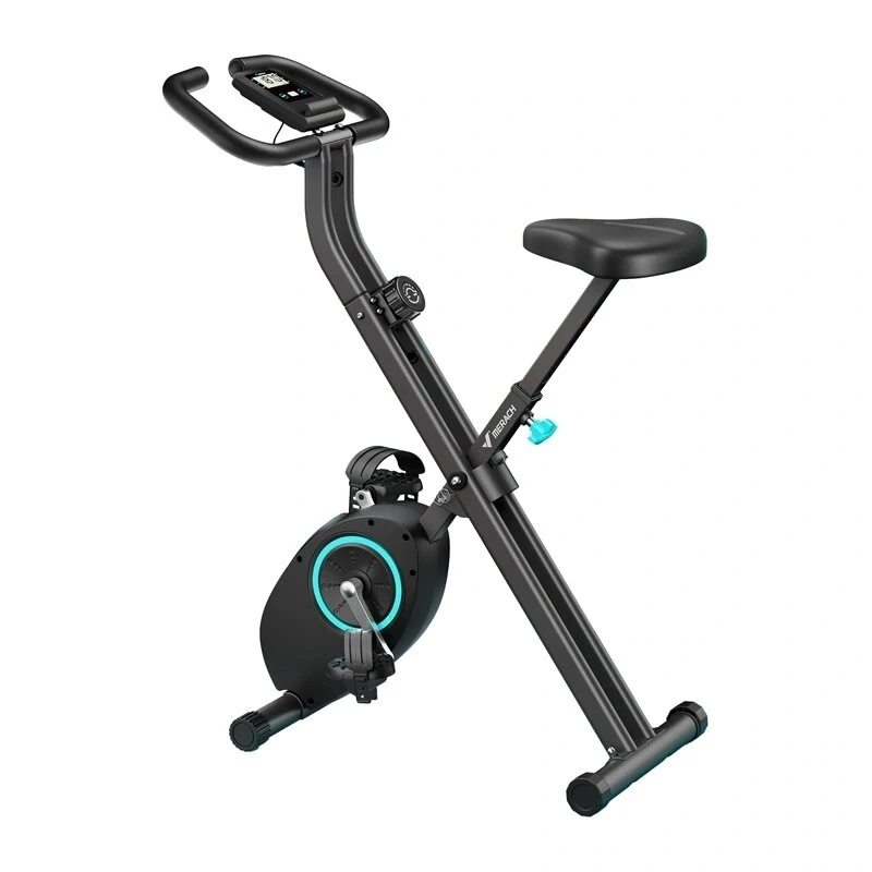 Bicicleta estática dobrável magnética MERACH MR-S14L2 X-Bike com 8 níveis de resistência, Bluetooth, ecrã LCD, medição de pulso, máx. 100 kg