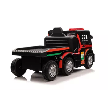 Mercedes Truck + Trailer XMX622B brinquedo a pilhas com luzes LED e LCD vermelho