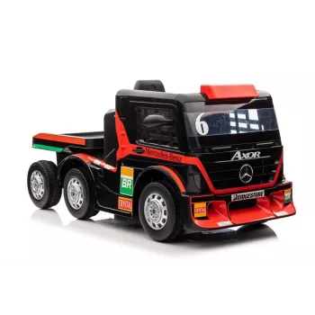 Mercedes Truck + Trailer XMX622B brinquedo a pilhas com luzes LED e LCD vermelho