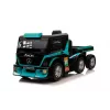 Camião elétrico infantil Mercedes XMX622B com reboque, LCD, azul
