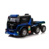 Mercedes Truck + Trailer XMX622B brinquedo a pilhas com LCD azul-marinho