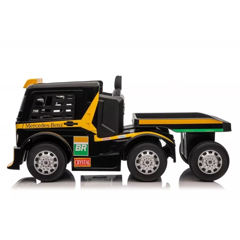 Mercedes Truck + Trailer XMX622B carro de brincar a pilhas com LCD amarelo