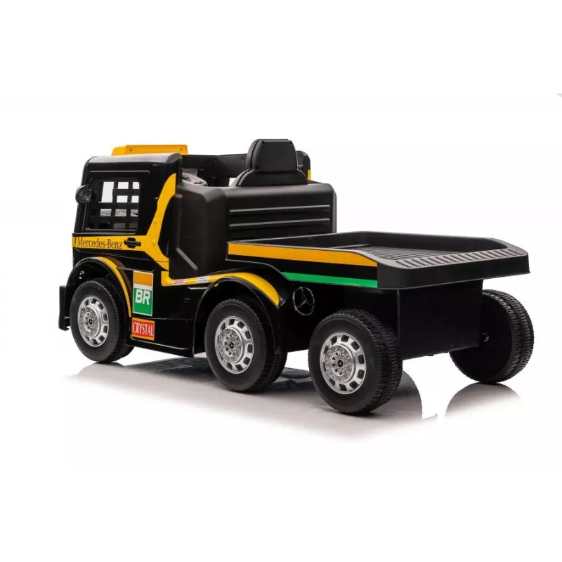 Mercedes Truck + Trailer XMX622B carro de brincar a pilhas com LCD amarelo